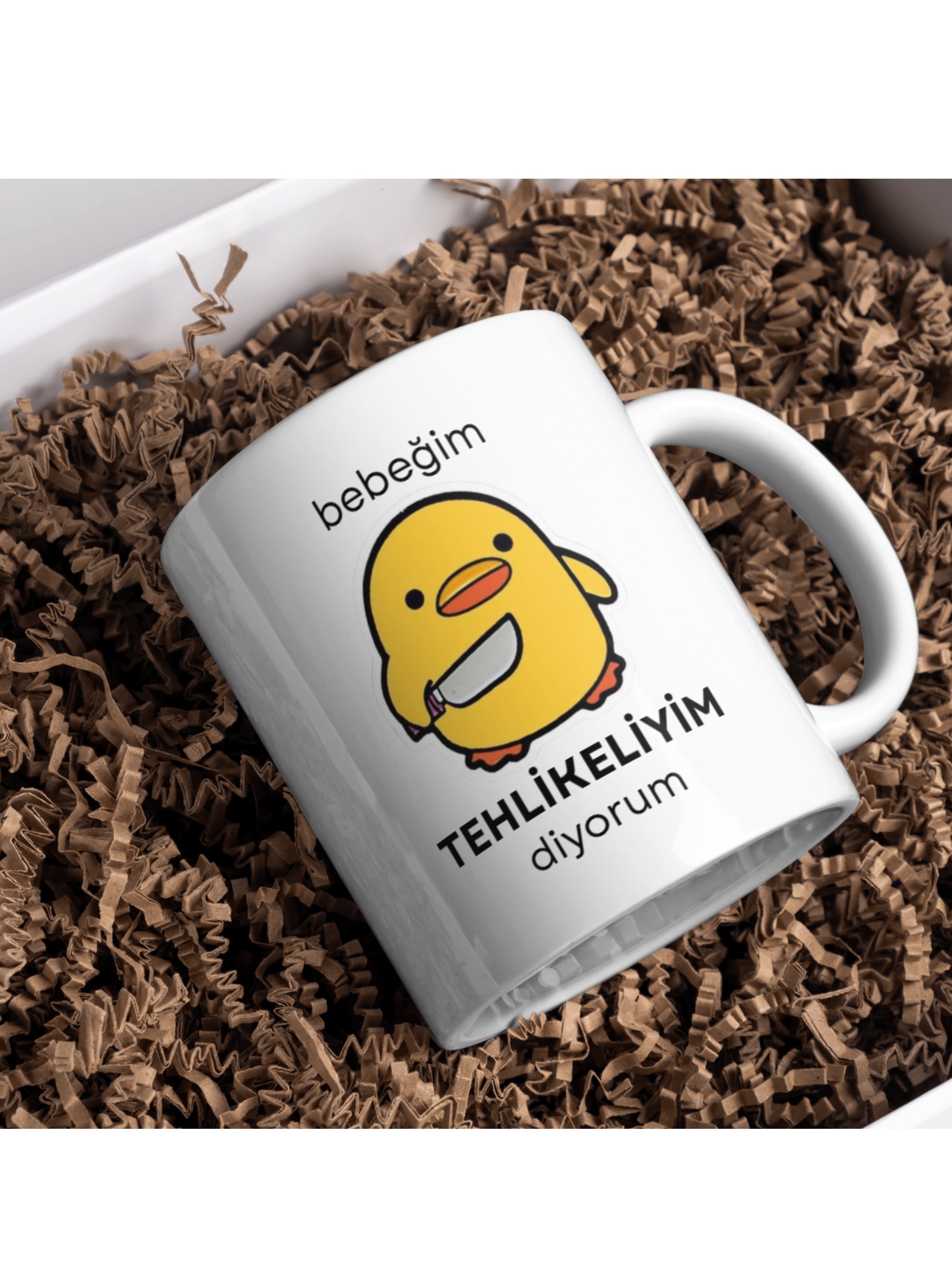 Bebeğim Tehlikeliyim Diyorum Baskılı - Kupa Bardak