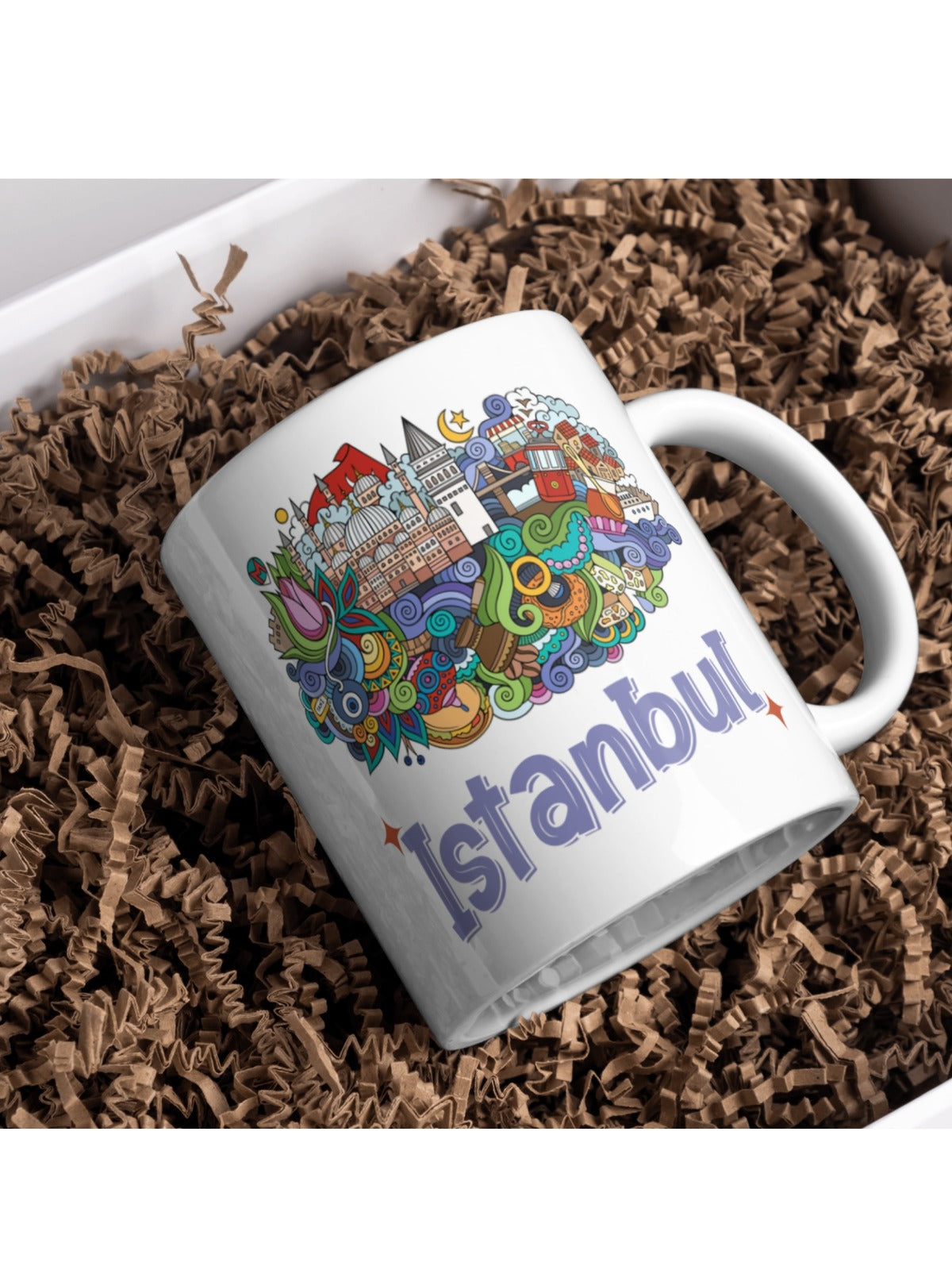 İstanbul Baskılı - Kupa Bardak