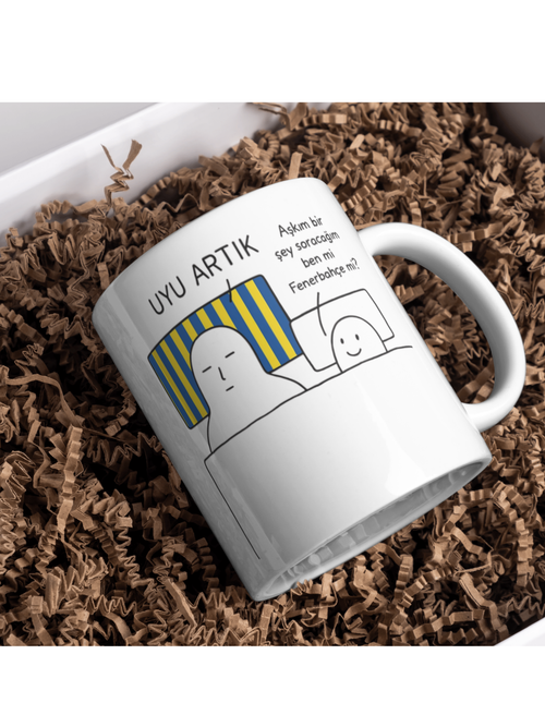 Aşkım Ben mi Fenerbahçe mi Baskılı - Kupa Bardak